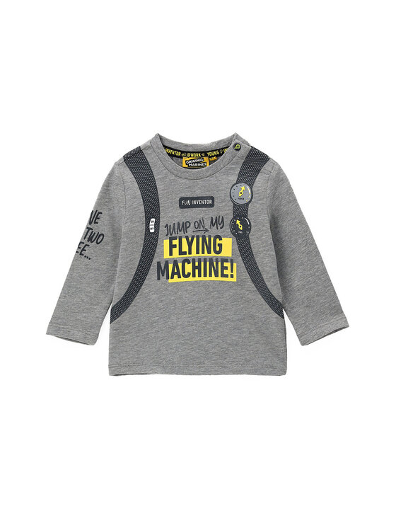 Original Marines Longsleeve DCA0707NM Szary Regular Fit
