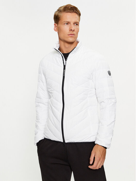 EA7 Emporio Armani Kurtka puchowa 8NPB13 PNE1Z 1100 Biały Regular Fit