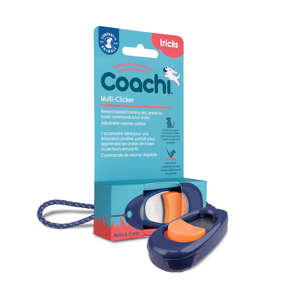 Coachi Multi-Clicker dla psa - morski