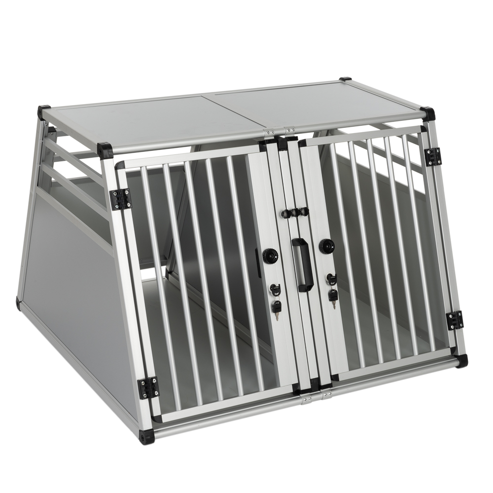 AluRide podwójny transporter aluminiowy -  XL: szer. x gł. x wys.: 97 x 92 x 68 cm
