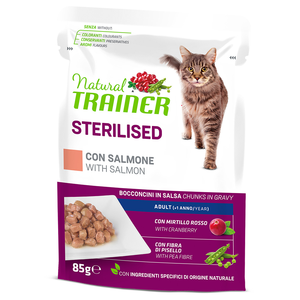 Natural Trainer Adult Sterilised  - Kaczka, 12 x 85 g