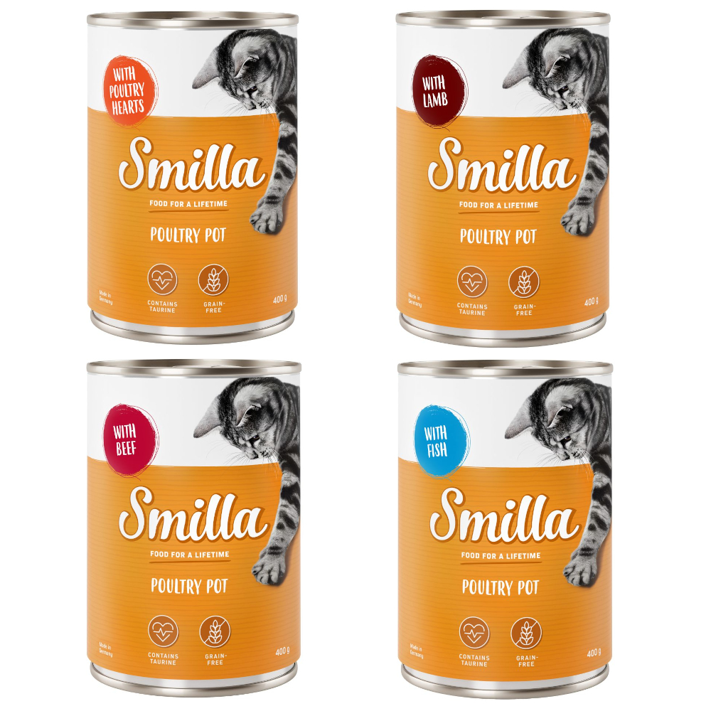 Korzystny pakiet Smilla Puszki z drobiem, 12 x 400 g - Pakiet mieszany II (3 smaki)