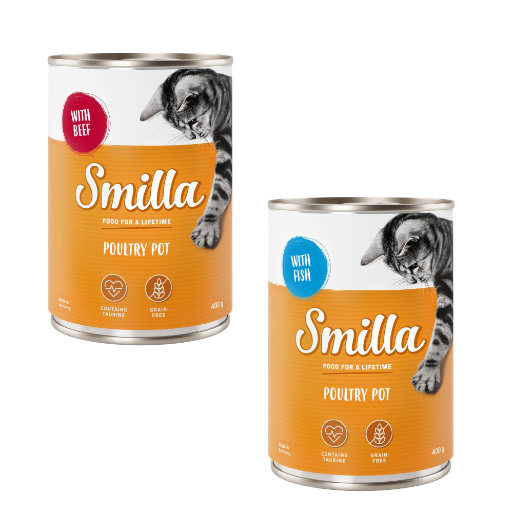 Korzystny pakiet Smilla Puszki z drobiem, 12 x 400 g - Pakiet mieszany I (2 smaki)
