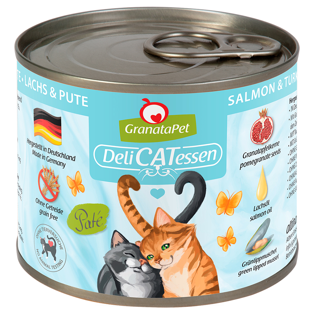 GranataPet DeliCatessen, 6 x 200 g - Indyk i bażant