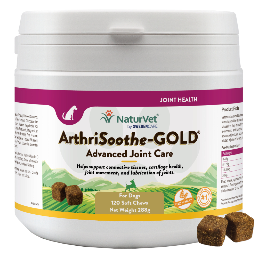 NaturVet ArthriSoothe-Gold przysmaki - 120 Chews