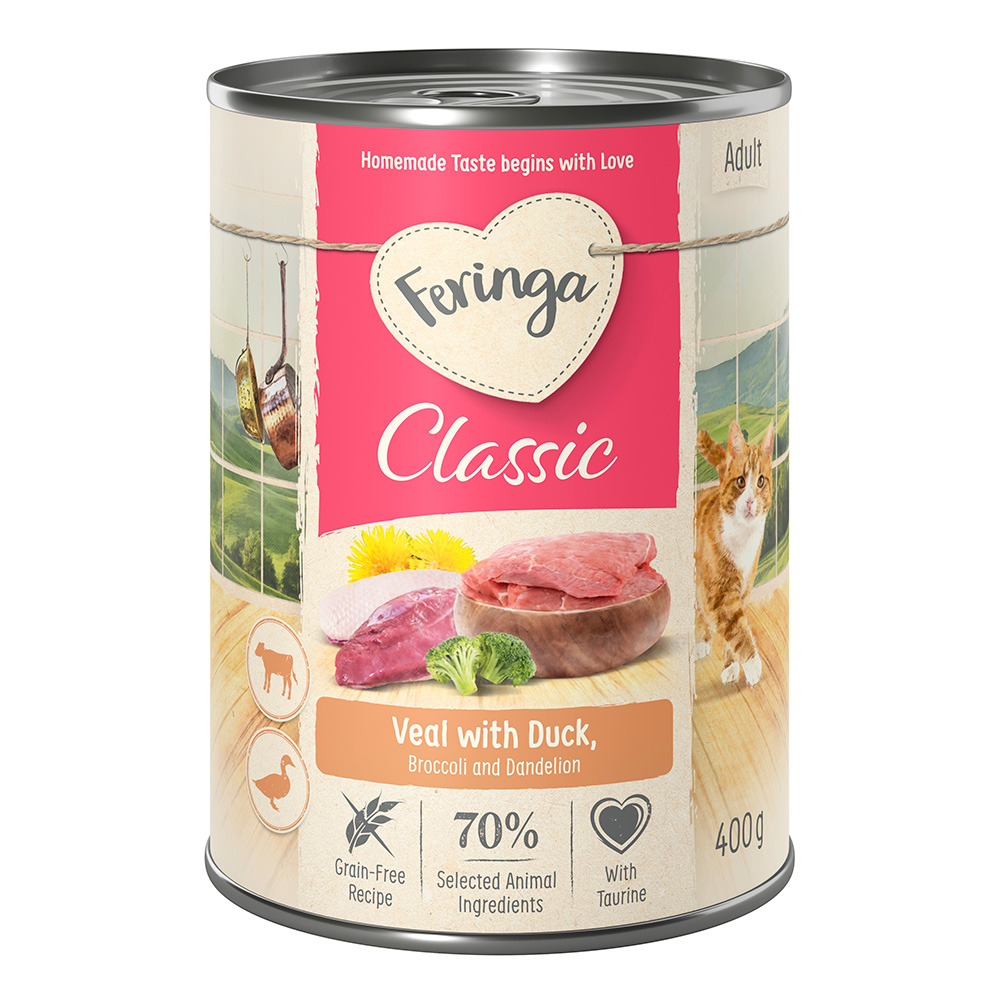 Korzystny pakiet Feringa Classic Meat Menu, 12 x 400 g  - Kaczka i cielęcina