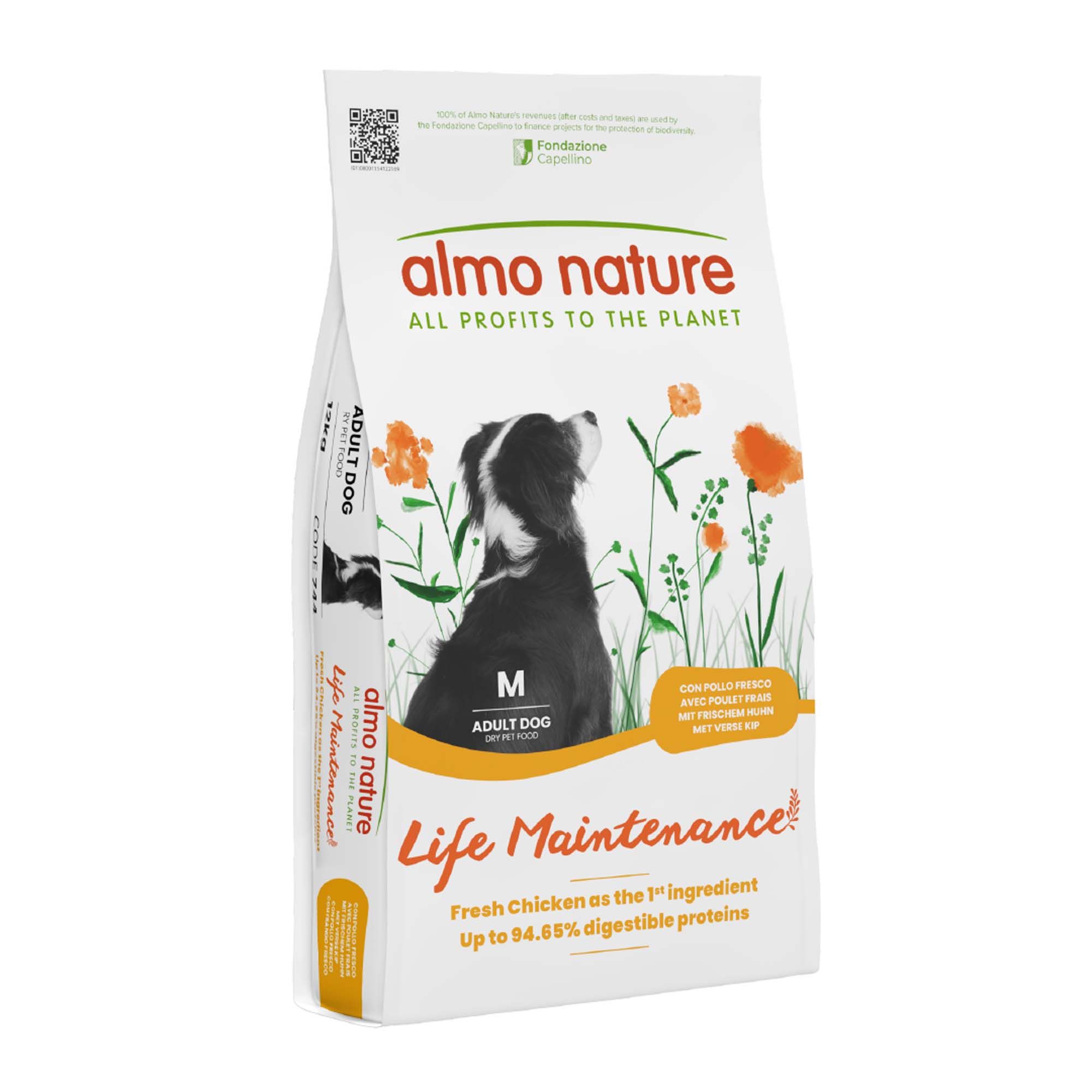 Almo Nature Life Maintenance Adult Medium, kurczak i ryż - 2 x 12 kg