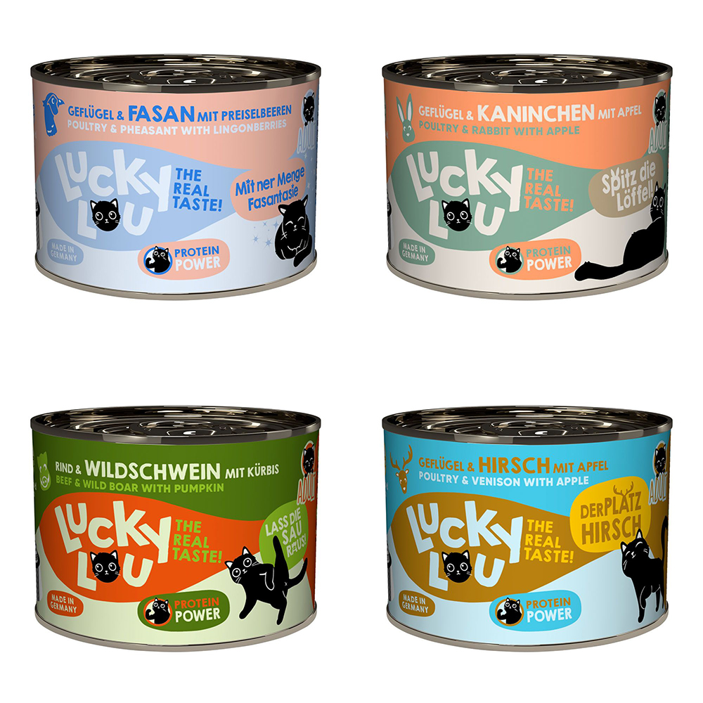 Pakiet próbny Lucky Lou Adult, 6 x 200 g - Wild Mix