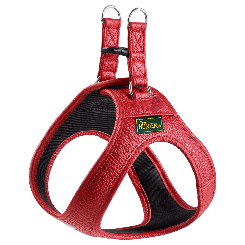 Szelki HUNTER Love, czerwone - Rozmiar XS, obw. klatki piersiowej 33-37 cm
