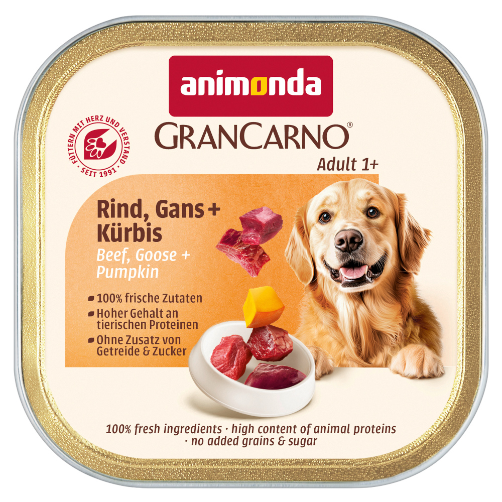 Pakiet animonda GranCarno Adult Country, 44 x 150 g - Wołowina, gęś i dynia