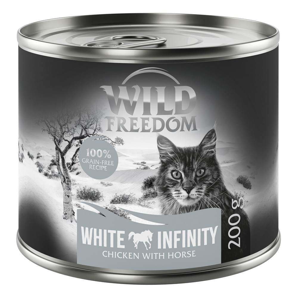 Korzystny pakiet Wild Freedom Adult, 12 x 200 g - White Infinity, Kurczak i konina