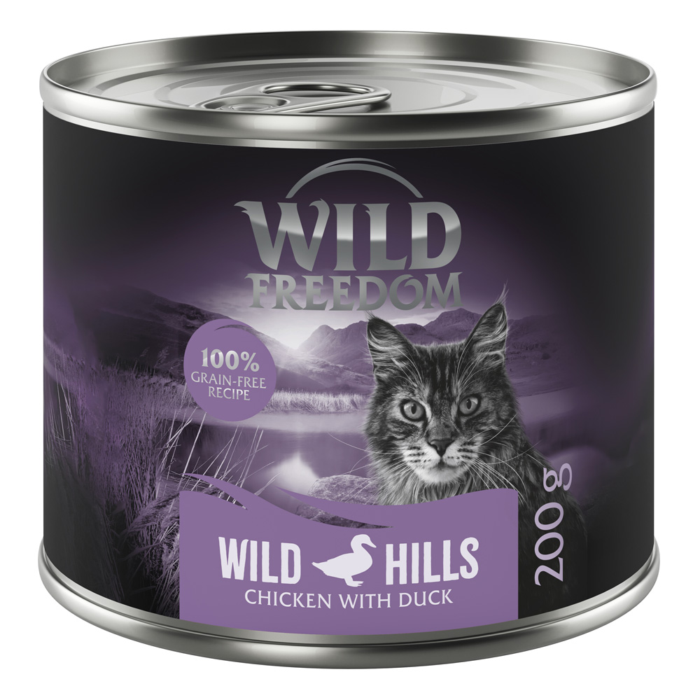 Korzystny pakiet Wild Freedom Adult, 12 x 200 g - Wild Hills, Kaczka i kurczak