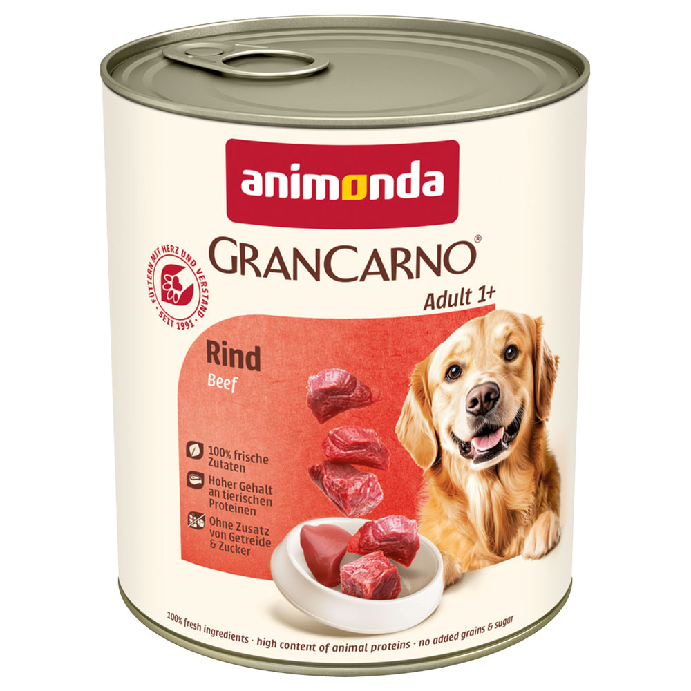 animonda GranCarno Original Adult, 6 x 800 g - Czysta wołowina