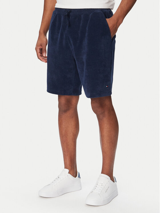 Tommy Hilfiger Szorty sportowe MW0MW42880 Granatowy Regular Fit