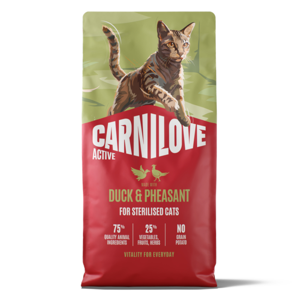 Carnilove Active Adult Sterilised, kaczka i bażant - 2 x 6 kg