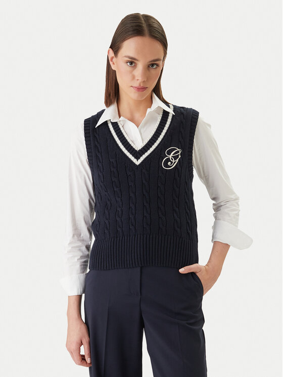 Gant Sweter 4805441 Granatowy Regular Fit