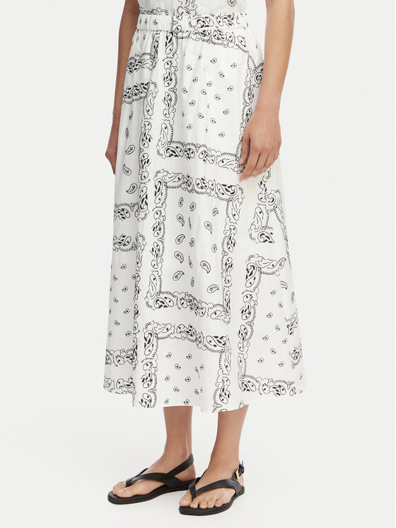 Weekend Max Mara Spódnica midi Caravan 2615101082 Biały Regular Fit