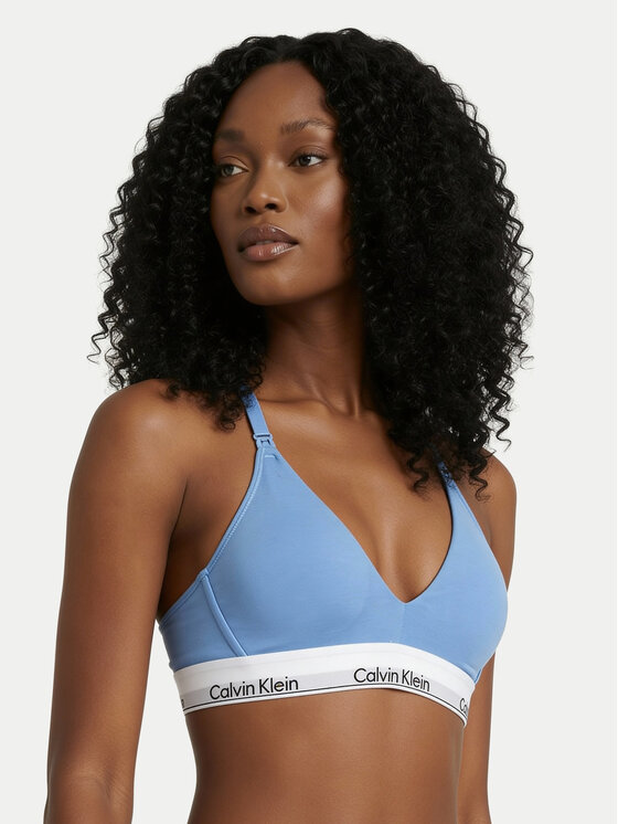Calvin Klein Underwear Biustonosz do karmienia LV00QF8506 Błękitny