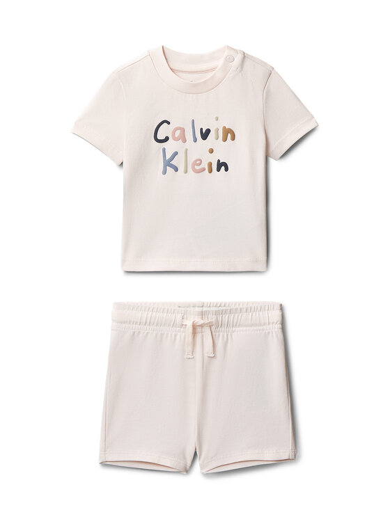 Calvin Klein Sukienka letnia LVCKSJI11B Różowy Regular Fit