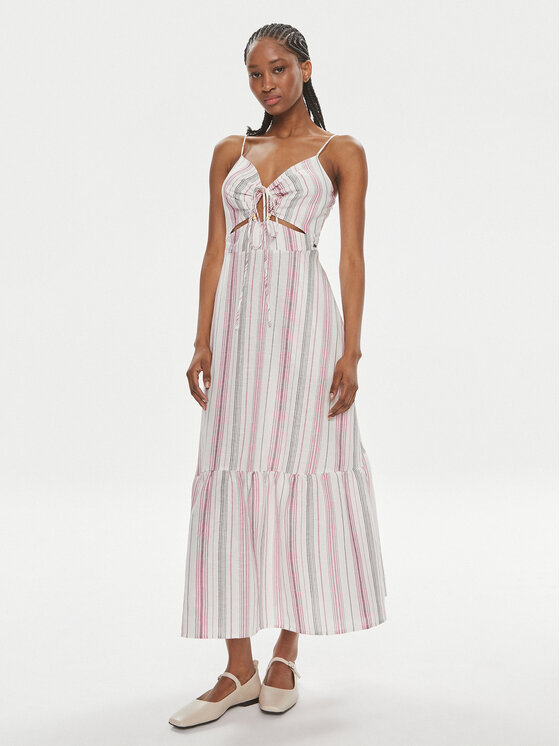 Pepe Jeans Sukienka letnia Diana PL953496 Kolorowy Regular Fit
