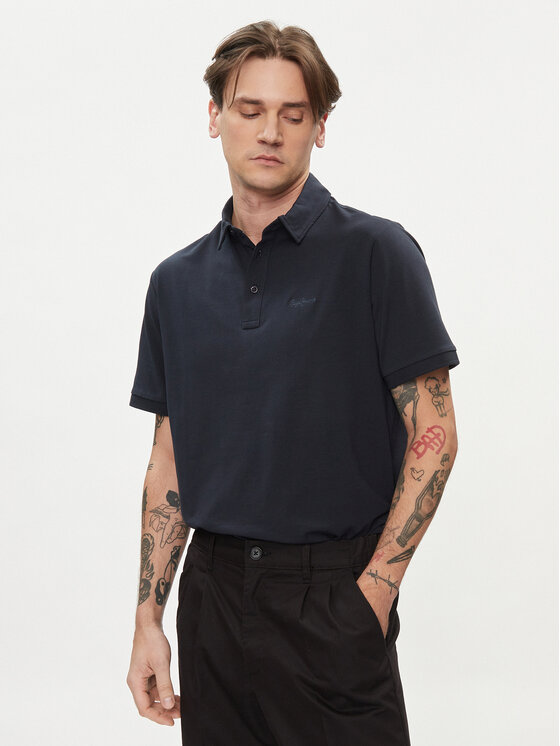Pepe Jeans Polo Harper PM542157 Granatowy Regular Fit