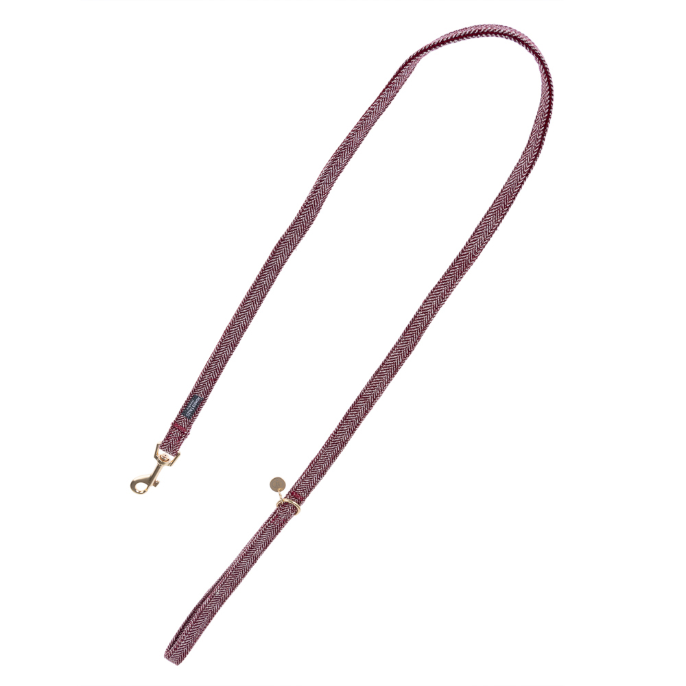 Nomad Tales Calma, szelki, burgundowe - Pasująca smycz: dł. 120 cm, szer. 15 mm