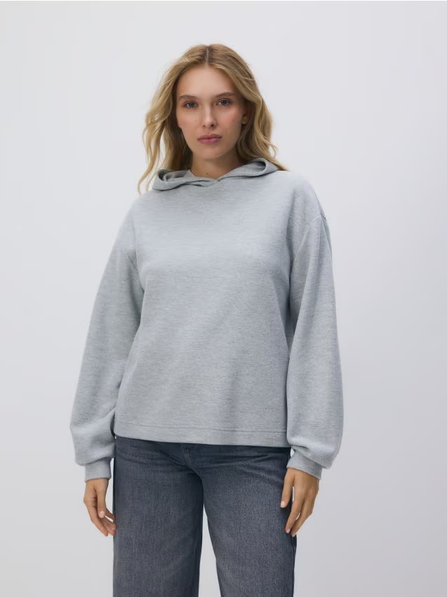 Reserved - Bluza z kapturem - jasnoszary miniaturka