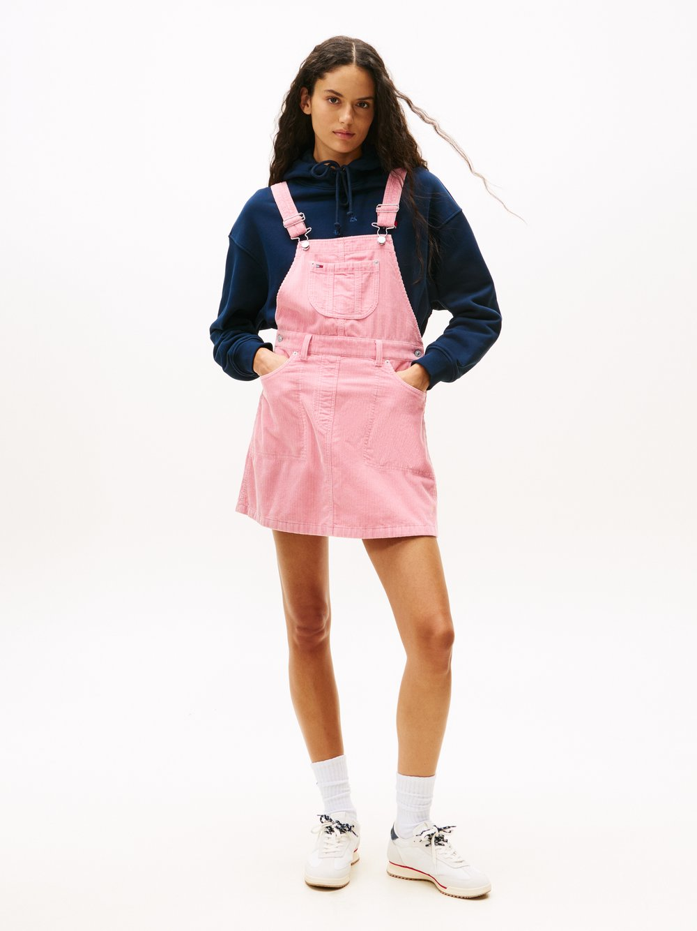 Tommy Jeans Damska sukienka na co dzień Kobiety Bawełna różowy, M