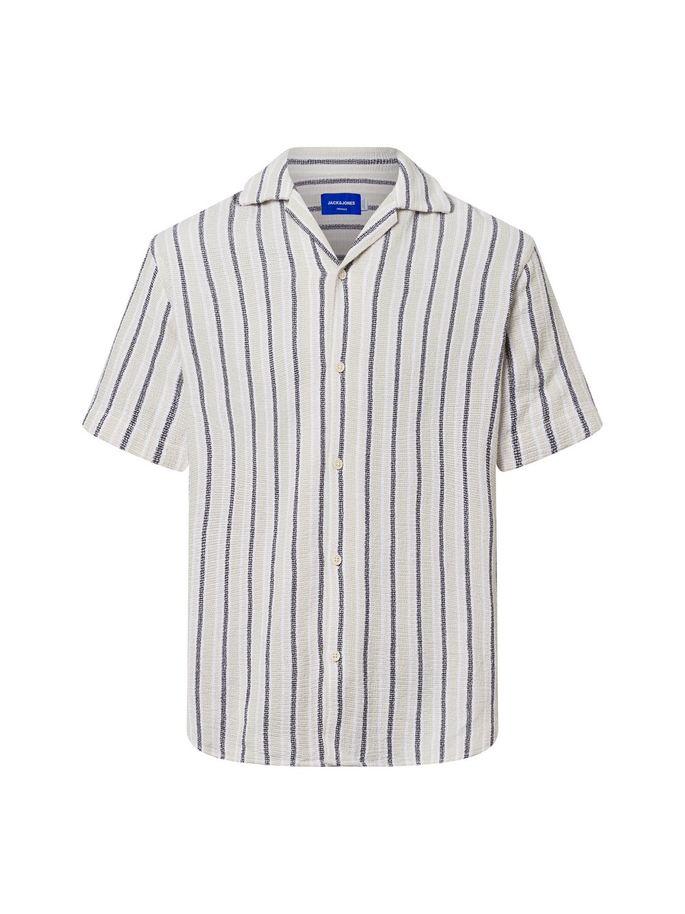 Jack & Jones Męska koszula casual - Jorcoba Mężczyźni Comfort Fit Bawełna beżowy|zielony, S