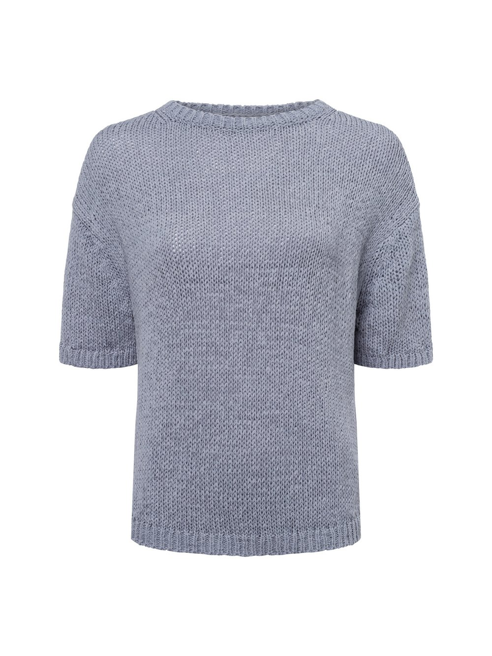 Marc O'Polo Damski sweter z dzianiny z krótkim rękawem Kobiety niebieski, M