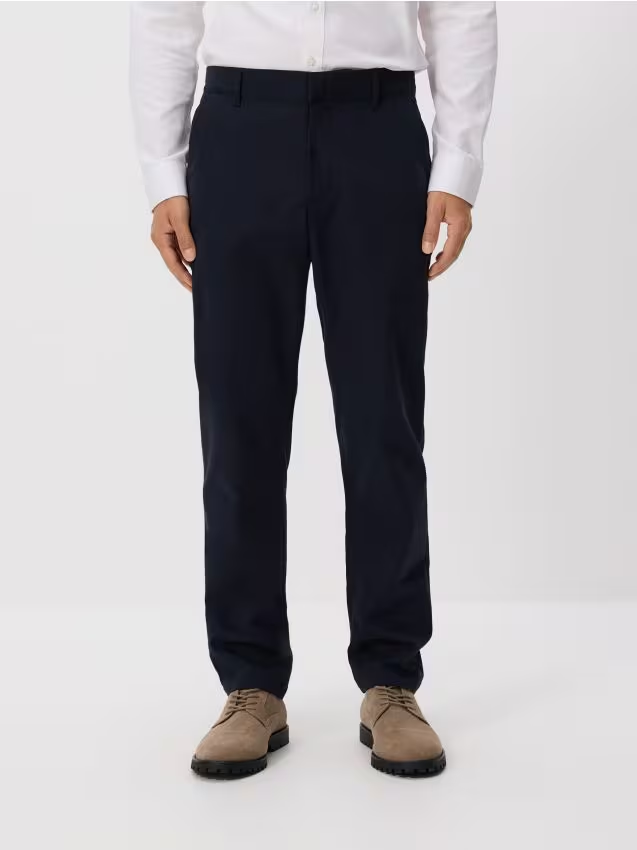 Reserved - Spodnie chino slim fit - granatowy