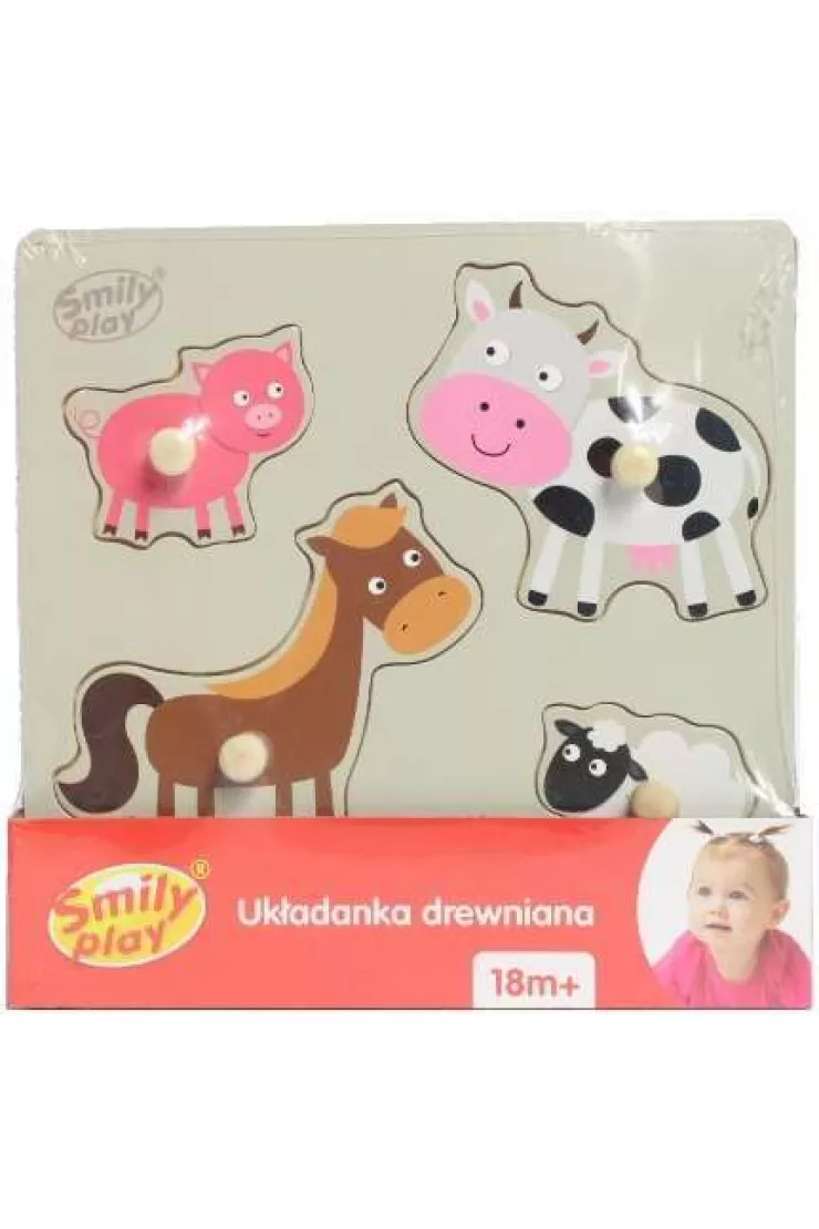 Układanka drewniana Zwierzęta wiejskie
