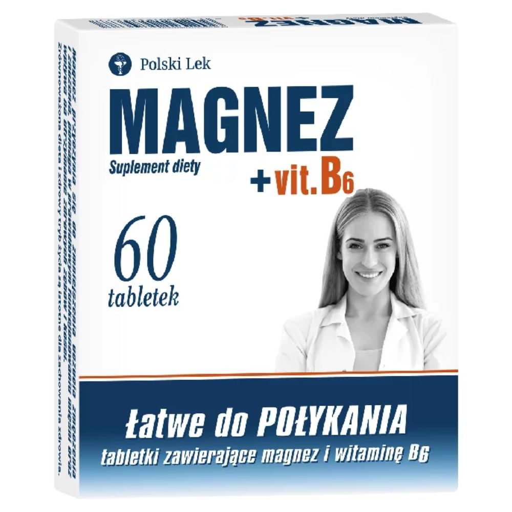 Polski Lek Magnez + Vit. B6 60 tabletek miniaturka