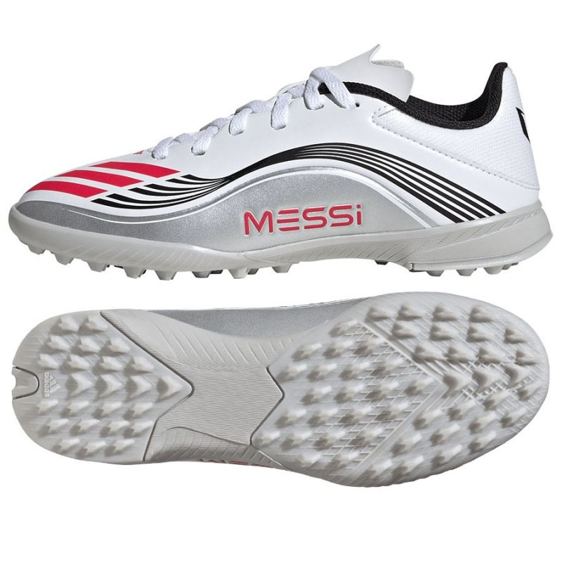 Buty piłkarskie adidas F50 Messi League  JP7456 białe miniaturka