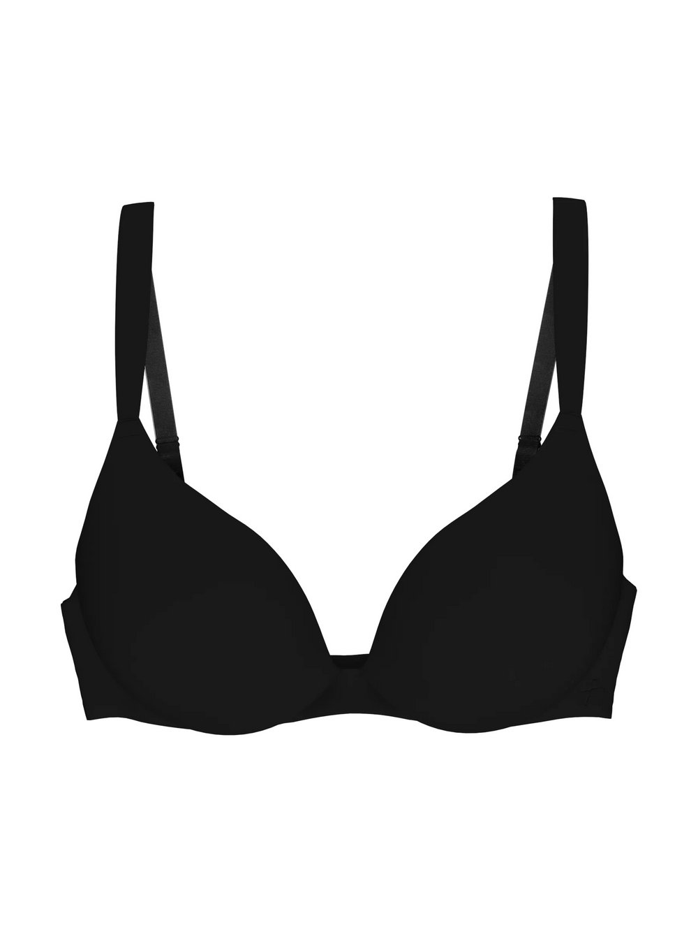 Triumph Biustonosz damski na fiszbinach - usztywniany - Body Make-Up Illusion Kobiety Sztuczne włókno czarny jednolity, 90C