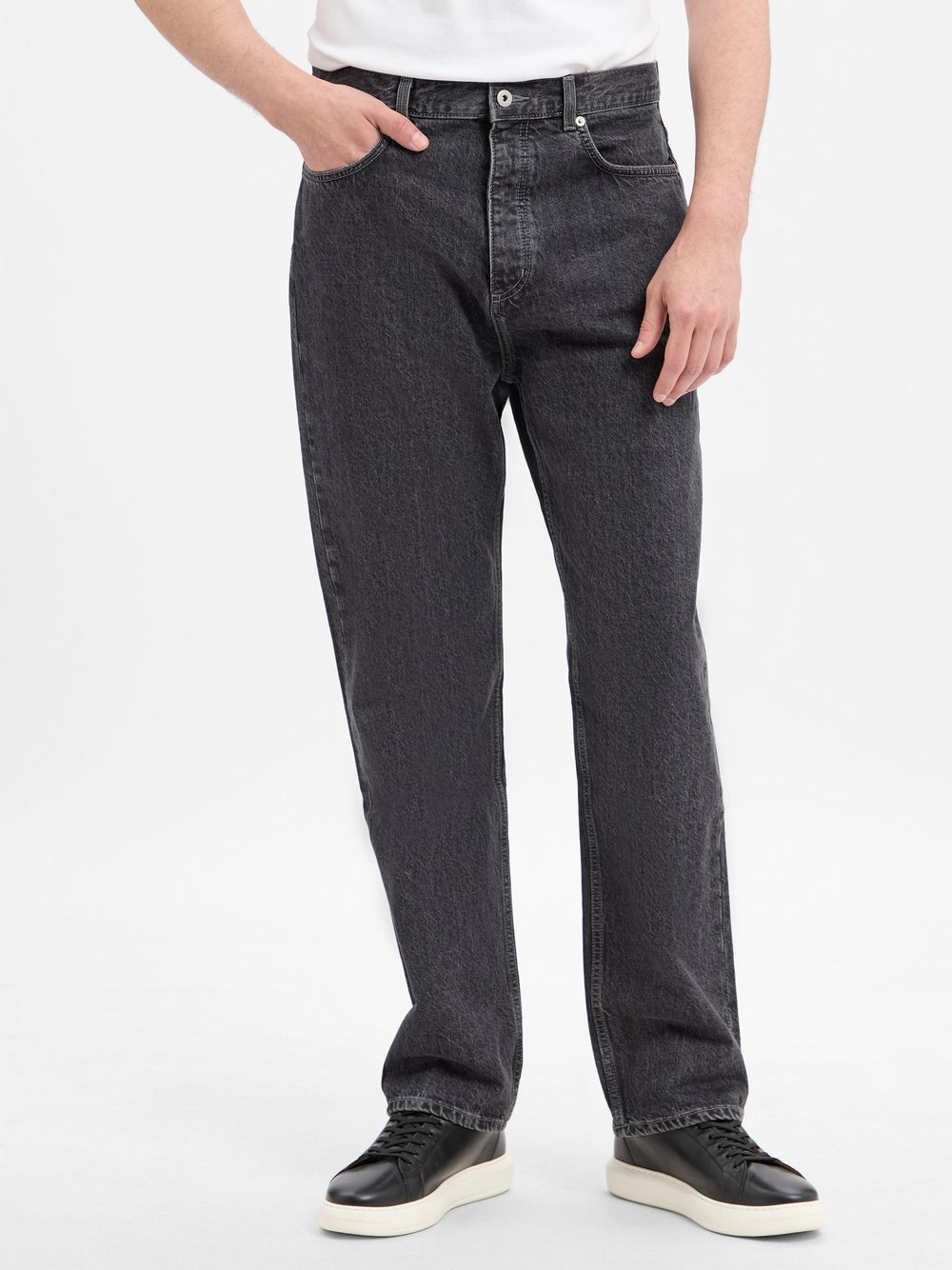 HUGO BLUE Męskie jeansy baggy fit - Nate Mężczyźni Bawełna czarny, 30-32