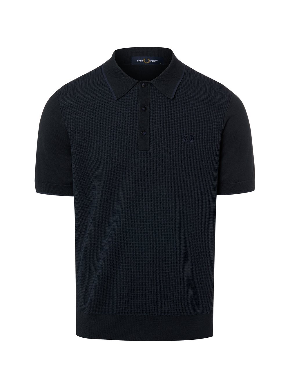 Fred Perry Męska koszulka polo z dzianiny Mężczyźni czarny, S
