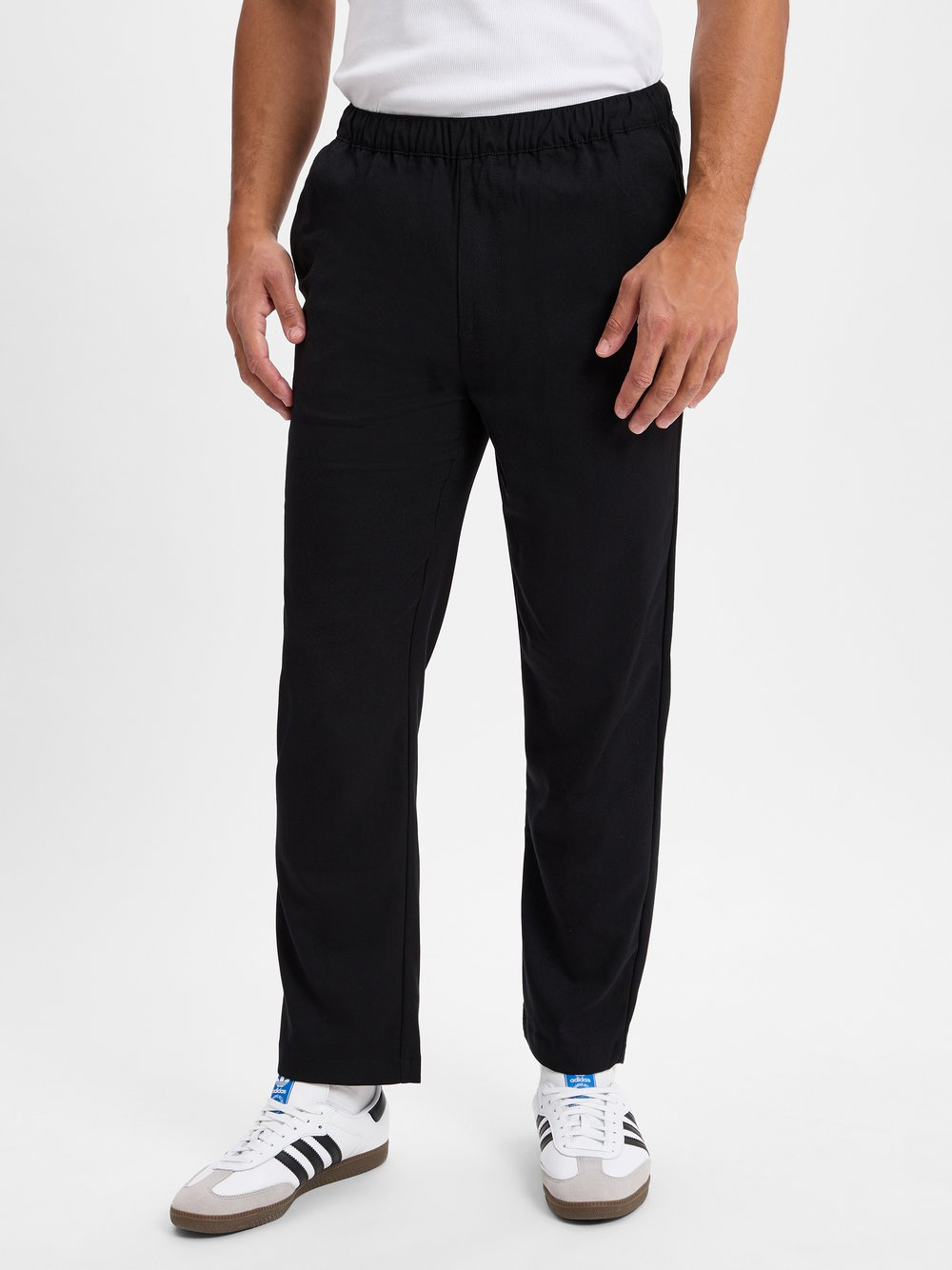 PEGADOR Męskie spodnie materiałowe - Karan Regular Smart Pants Mężczyźni czarny, L