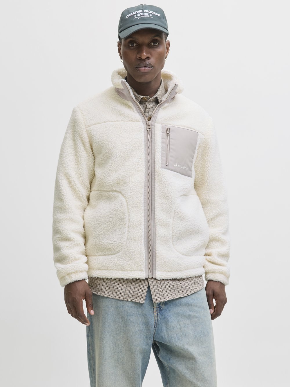 Jack & Jones Męska bluza dresowa - JJESoho Mężczyźni biały, M
