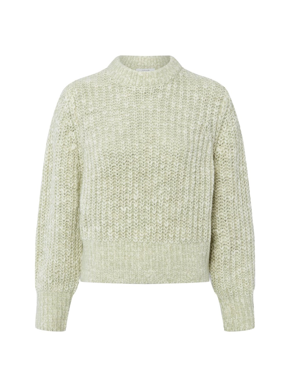 Opus Damski sweter z dzianiny z wełną - Palizia Kobiety Sztuczne włókno zielony, 40