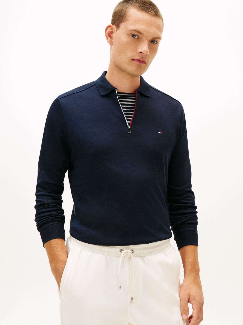 Tommy Hilfiger Męska koszulka polo Mężczyźni Bawełna niebieski, XL