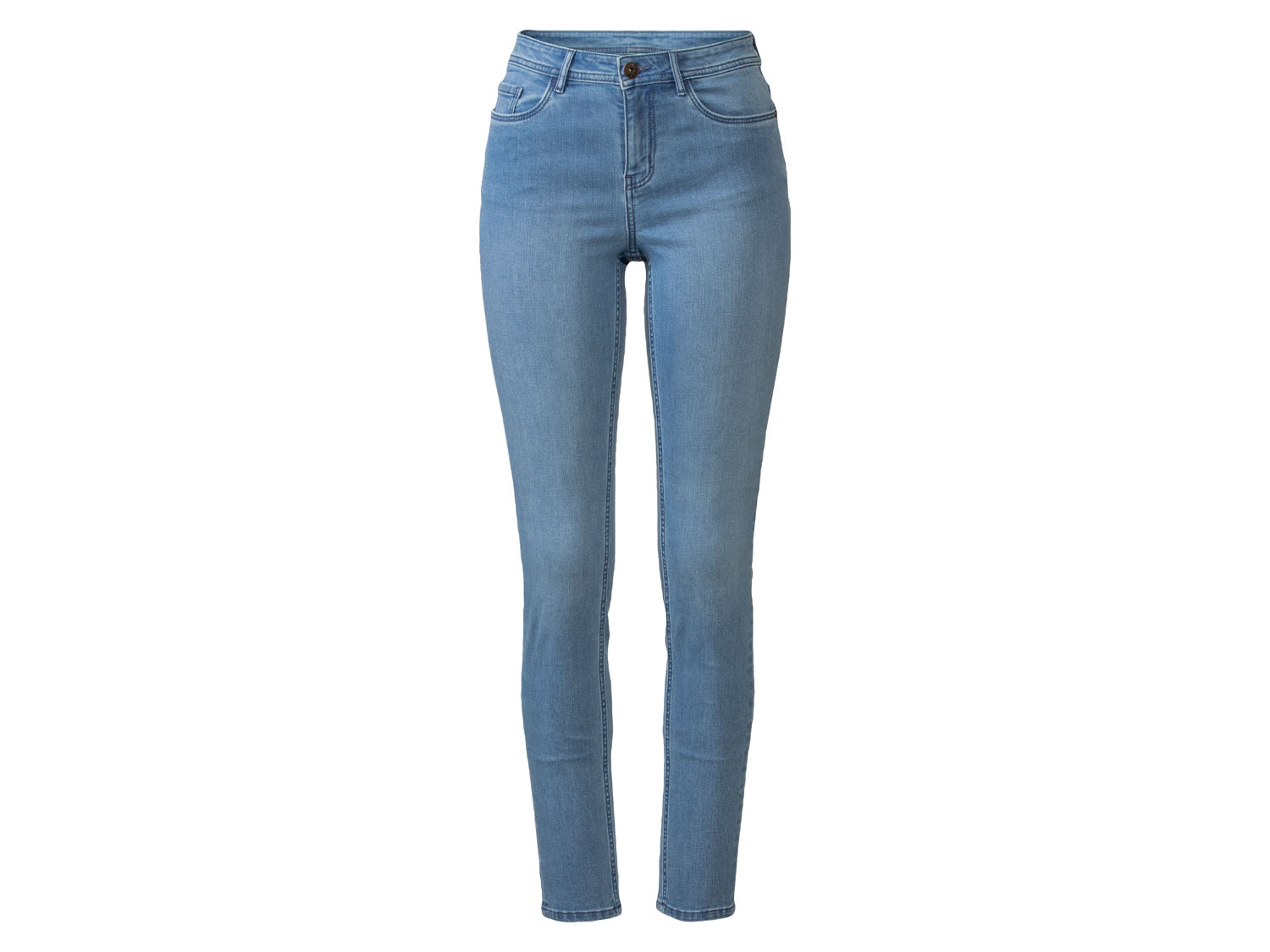 esmara® Jeansy damskie super skinny fit (Jasnoniebieski, 38, niska sylwetka)