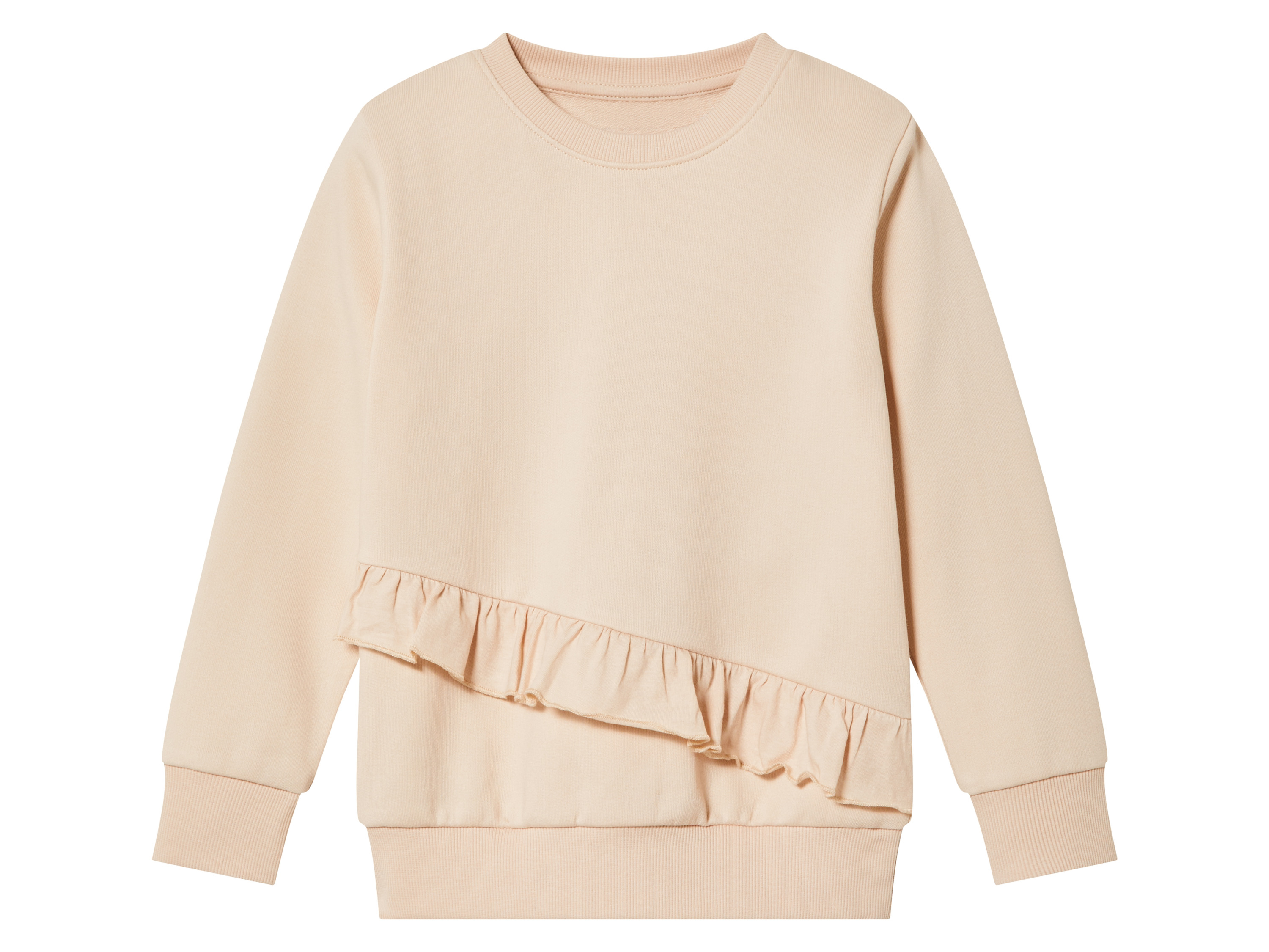 lupilu® Bluza dziewczęca z falbankami (98/104, Beżowy)