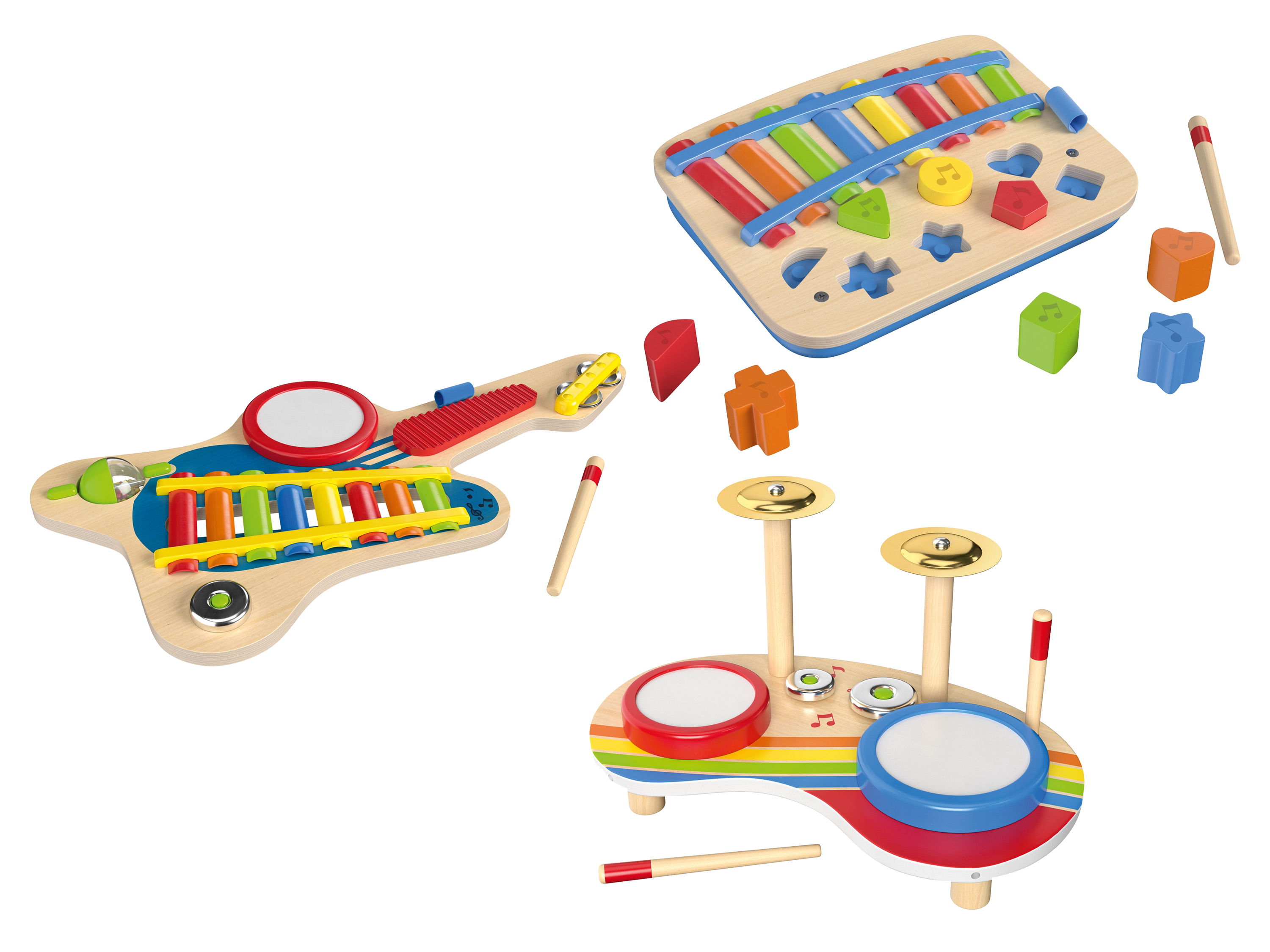 Playtive Drewniane instrumenty muzyczne miniaturka