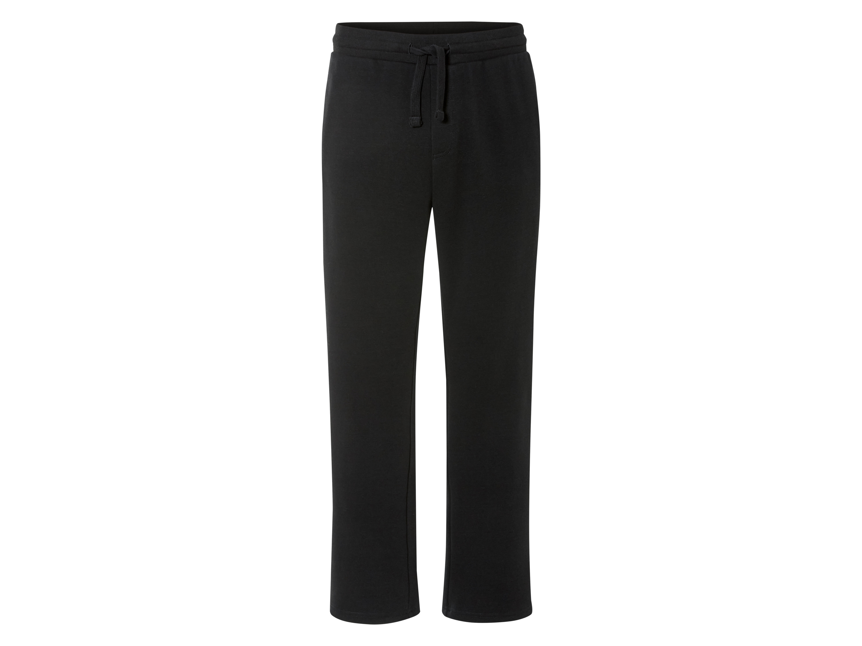 LIVERGY® Spodnie dresowe męskie z polarem (L(52/54), Czarny)