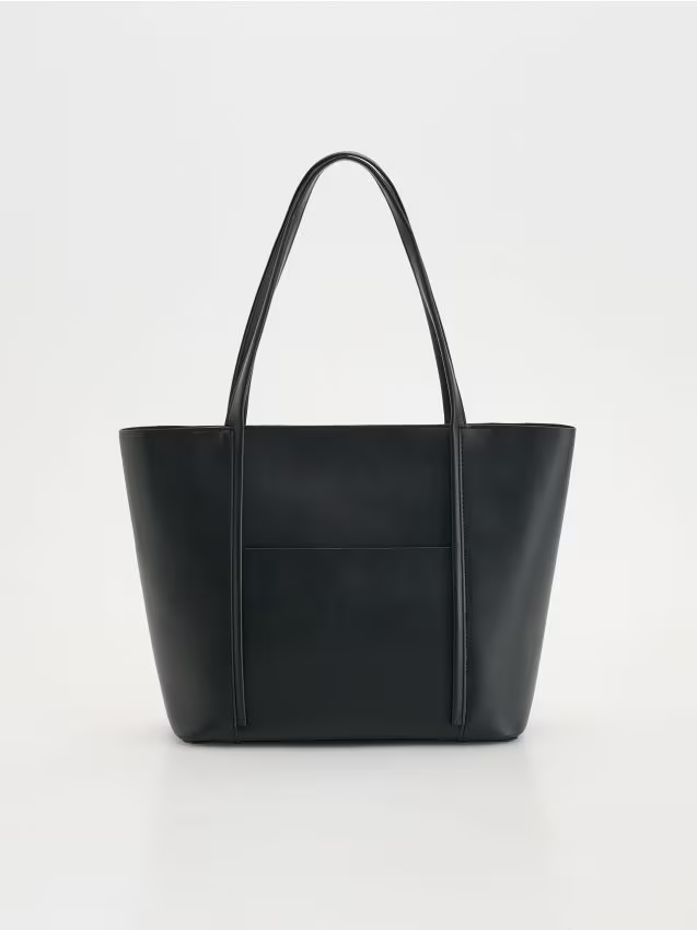 Reserved - Torebka shopper - czarny miniaturka