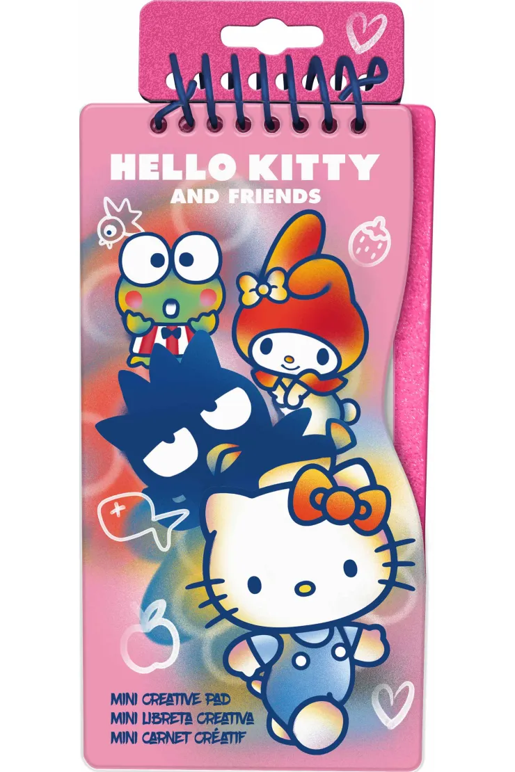 Zestaw kreatywny z naklejkami i szablonami Hello Kity HK50143
