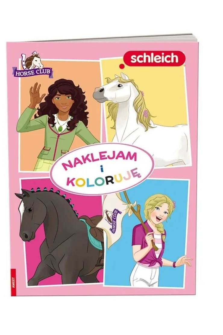 Schleich Horse Club. Naklejam i koloruję