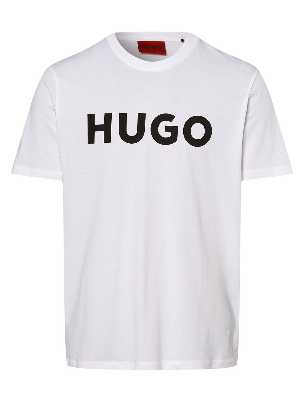 HUGO T-shirt męski Mężczyźni Dżersej biały, S