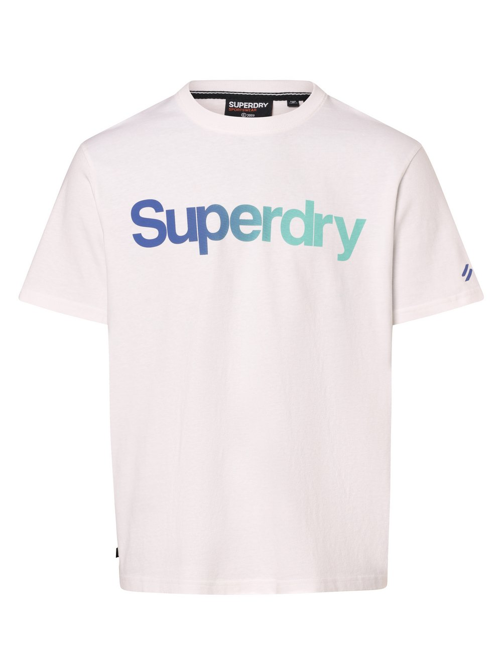 Superdry T-shirt męski Mężczyźni Bawełna biały, L